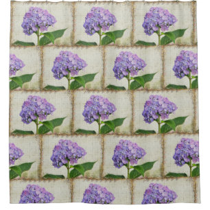 Cortina Para Chuveiro Adorável Hydrangea Blossoms