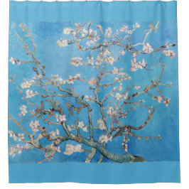 Cortina Para Chuveiro Almond Blossoms Blue Vincent van Gogh Art Painting