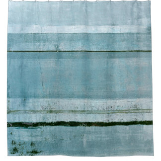 Cortina Para Chuveiro Arte abstracta azul "inflexívela"