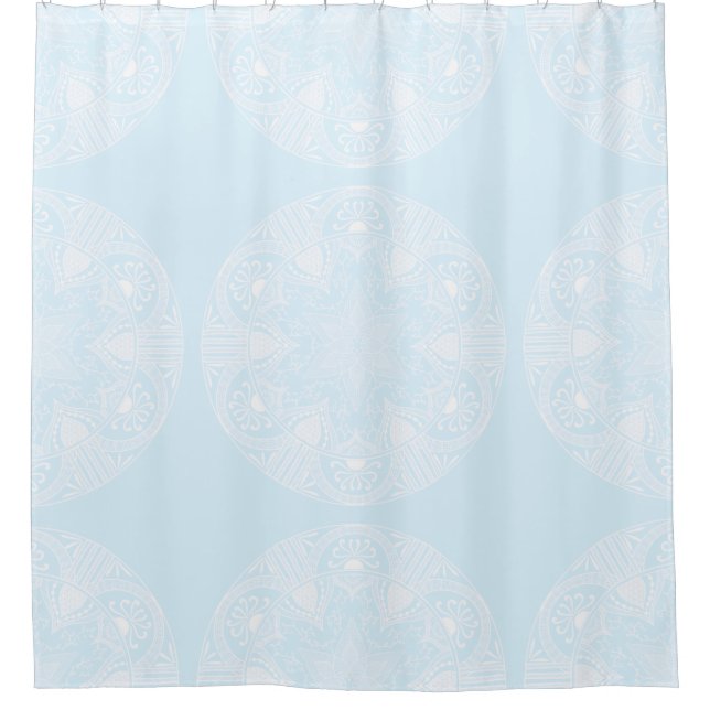 Cortina Para Chuveiro Ártico Mandala (Frente)