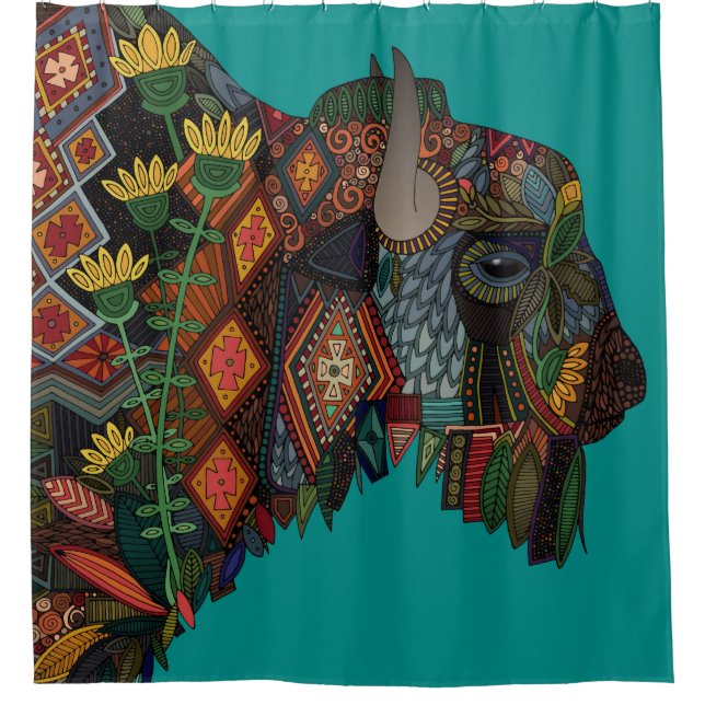 Cortina Para Chuveiro azul-marinho (Frente)