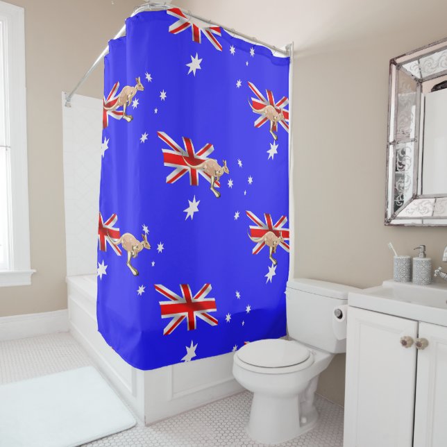 Cortina Para Chuveiro Bandeira australiana (In Situ)