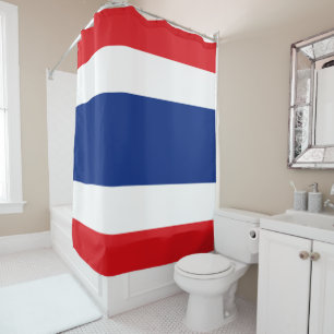 Cortina Para Chuveiro Bandeira da Tailândia