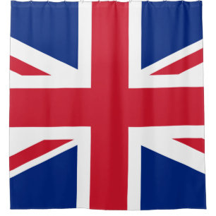 Cortina Para Chuveiro bandeira do Reino Unido