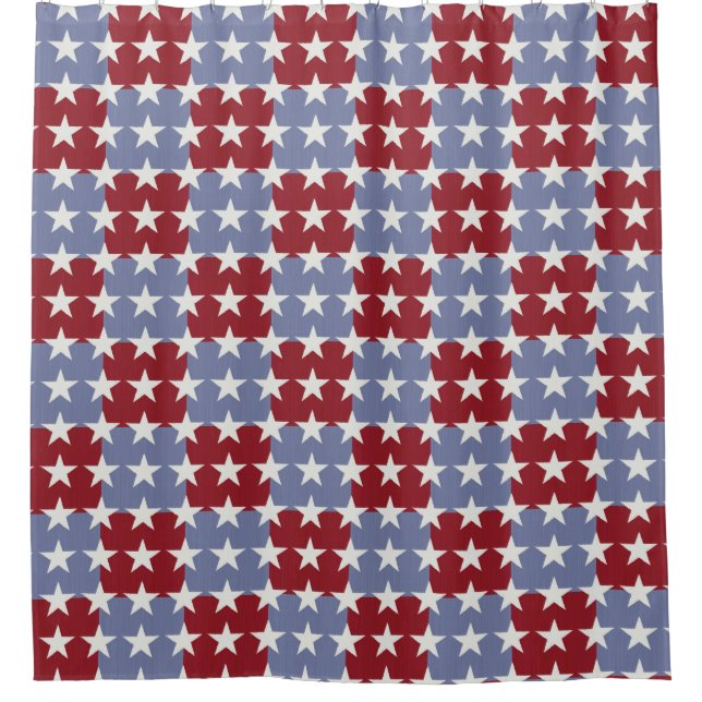 Cortina Para Chuveiro Bandeira dos Estados Unidos (Frente)