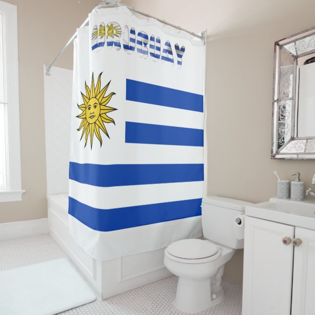 Cortina Para Chuveiro Bandeira uruguaia (In Situ)