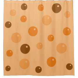 Cortina Para Chuveiro Bolhas de laranja de sabão gráfico em qualquer cor
