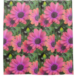 Cortina Para Chuveiro Bonito Rosa E Cinzas Laranja