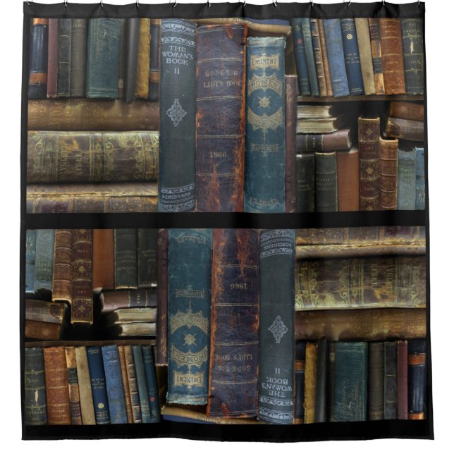 Cortina Para Chuveiro Bookish (Frente)