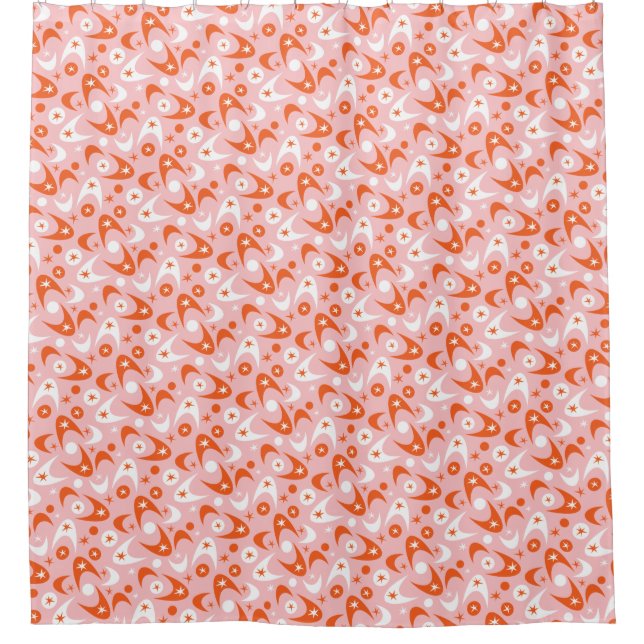 Cortina Para Chuveiro Boomerangs Retro (Frente)