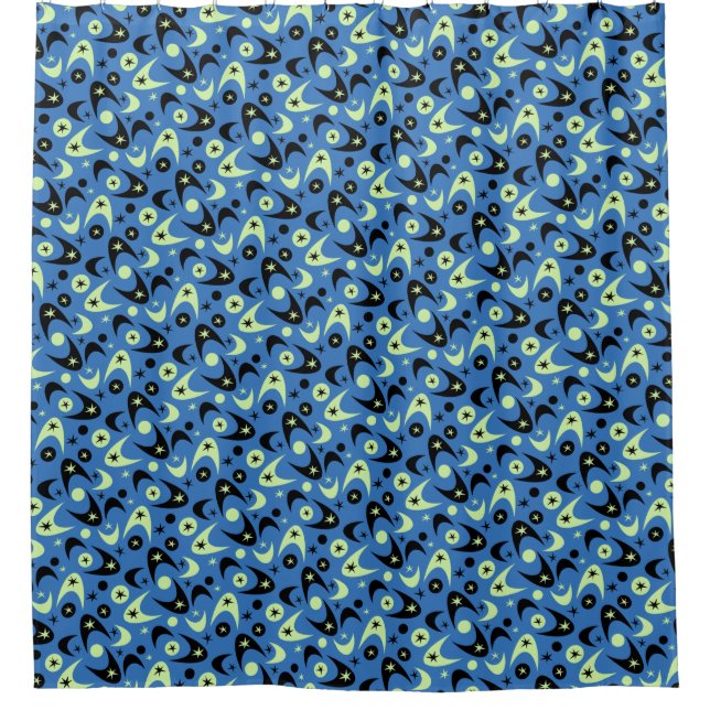 Cortina Para Chuveiro Boomerangs Retro (Frente)