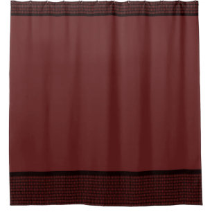 Cortina Para Chuveiro Burgandy Elegant Basket Weave