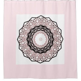 Cortina Para Chuveiro Caleidoscópio, mandala