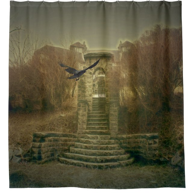 Cortina Para Chuveiro Casa Assombrada (Frente)