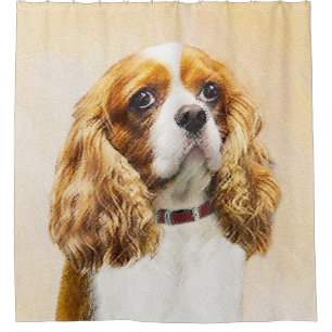 Cortina Para Chuveiro Cavalier King Charles Spaniel Original