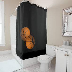 Cortina Para Chuveiro Chá de basquetebol