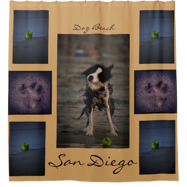 Cortina Para Chuveiro Chá de cães (Frente)