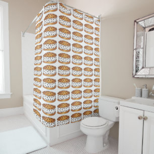 Cortina Para Chuveiro Chipwich Chocolate Chip Cookie Sorvete Sandwich