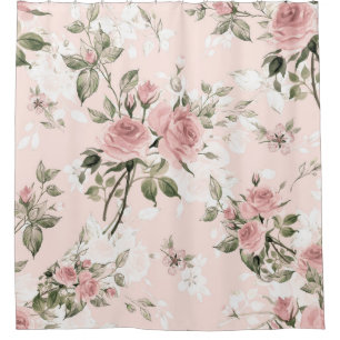 Cortina Para Chuveiro Chique, chic francês, vintage,floral,rústico,pi
