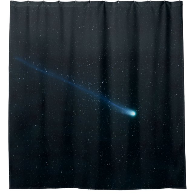 Cortina Para Chuveiro Cometa no Céu Noturno (Frente)