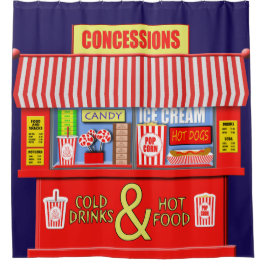 Cortina Para Chuveiro Concessões Engraçadas São Comida E Bebidas