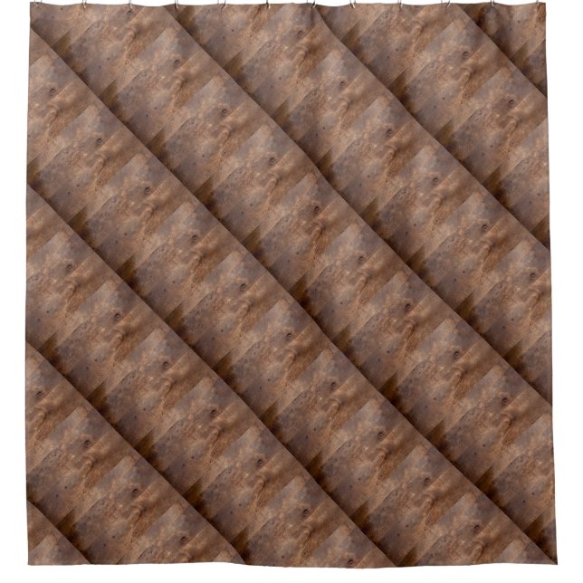 Cortina Para Chuveiro conselho de pinheiro vestido (Frente)