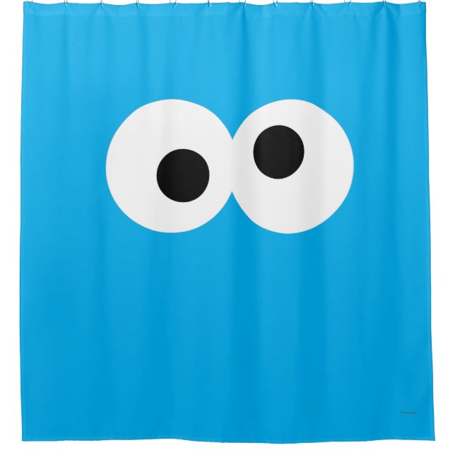Cortina Para Chuveiro Cookie Monster Face Grande (Frente)