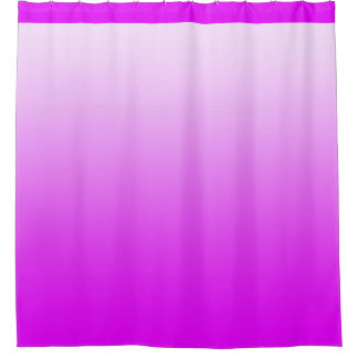 Cortina Para Chuveiro Cores de Gradientes Suaves - cor-de-rosa-neon + su