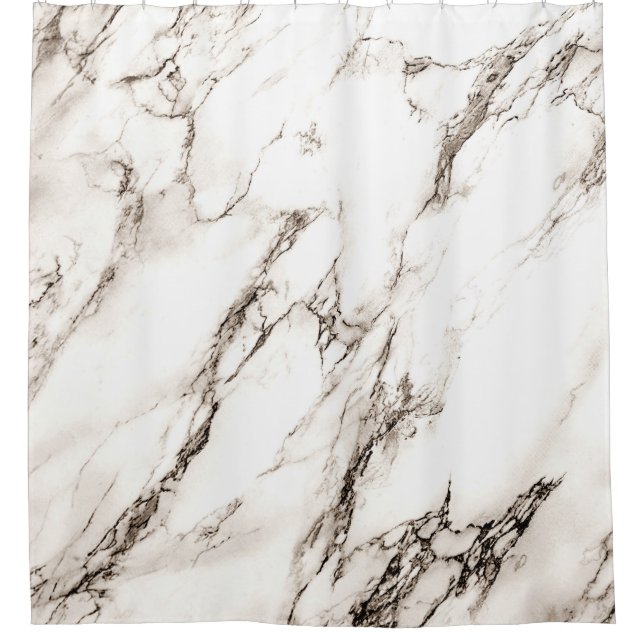 Cortina Para Chuveiro Cortina Chá Marble Castanho (Frente)