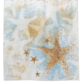 Cortina Para Chuveiro Cortina de Chá das Estrelas do Mar Costeiro