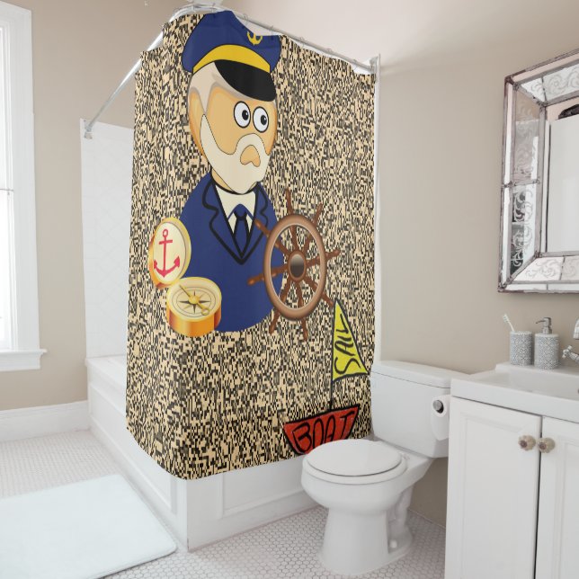 Cortina Para Chuveiro Cortina de Chá do Marinheiro (In Situ)