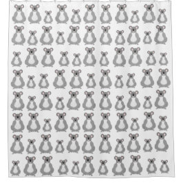 Cortina Para Chuveiro Cortina de Chá Koalas