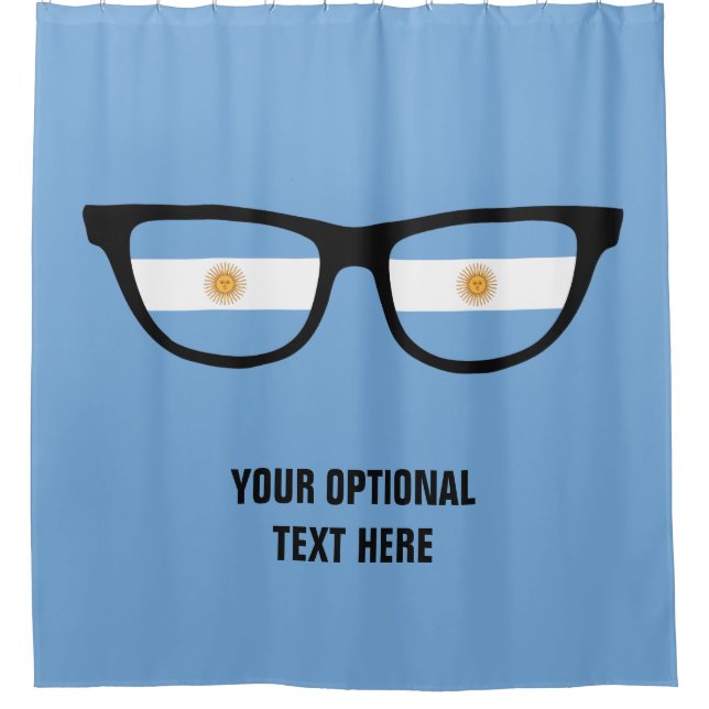 Cortina Para Chuveiro Cortina de chá personalizada do Argentina Shades (Frente)