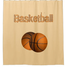Cortina Para Chuveiro Cortina de chuveiro de basquete