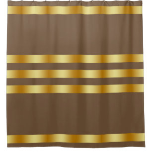 Cortina Para Chuveiro Crachá Sólido Preto Personalizado Dourado de Cor P
