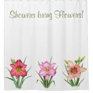 Cortina Para Chuveiro Daylily Garden
