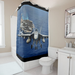 Cortina Para Chuveiro decolagem f-18