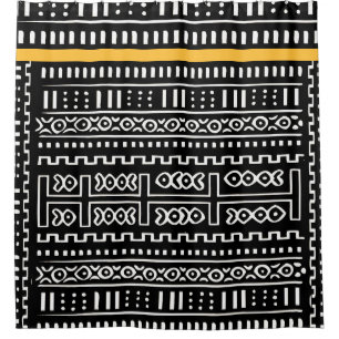 Cortina Para Chuveiro Desenhista Mudcloth