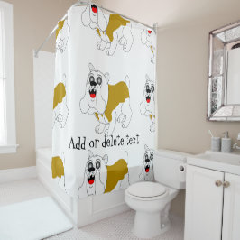 Cortina Para Chuveiro Design Bulldog