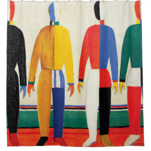 Cortina Para Chuveiro Desportistas de Kazimir Malevich