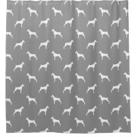 Doberman Pinscher Silhouettes Cinza de padrões