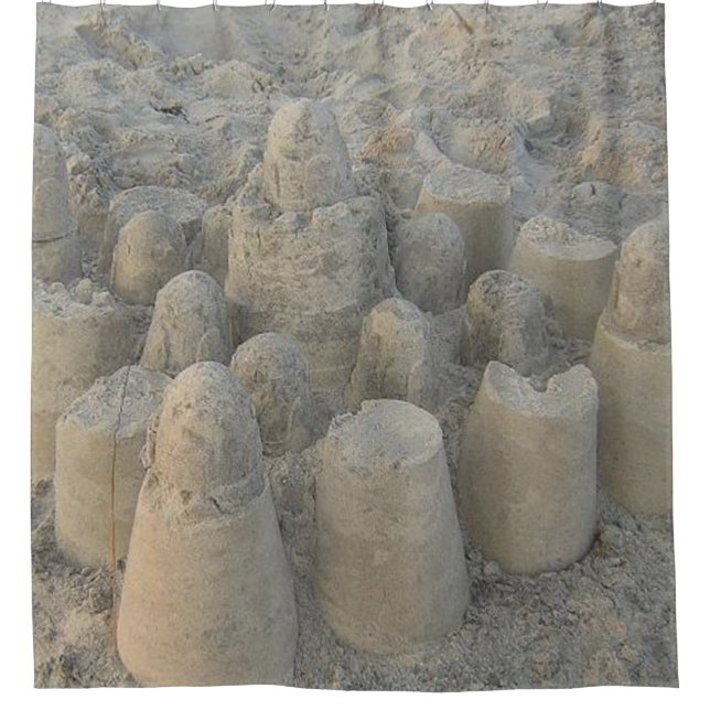 Cortina Para Chuveiro dreamy sandcastle (Frente)