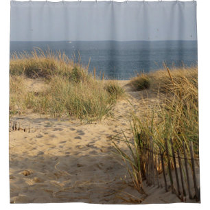 Cortina Para Chuveiro Dunas e vista para o mar de areia