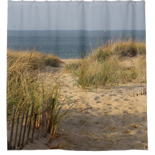Cortina Para Chuveiro Dunas e vista para o mar de areia
