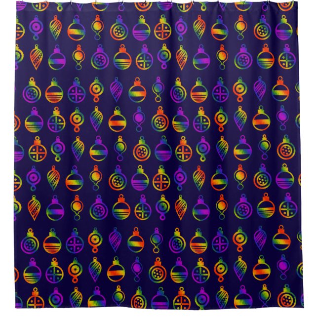 Cortina Para Chuveiro Enfeites Trippy (Frente)