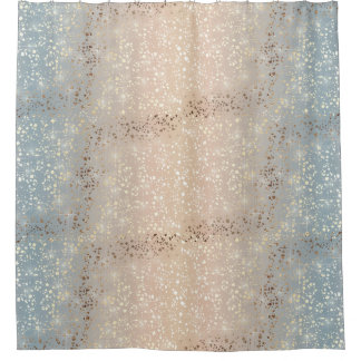 Cortina Para Chuveiro Faísca Dourado da folha da estrela do encanto 1920