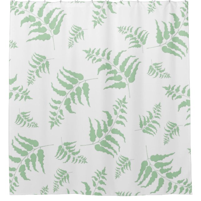 Cortina Para Chuveiro Fern Pattern (Frente)