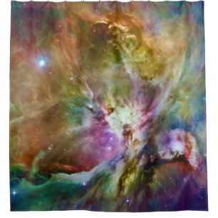 Cortina Para Chuveiro Foto Espacial Decorativa da Nebula do Orion Galaxy