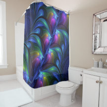 Fractal verde cor-de-rosa Abstrato azul-colorido