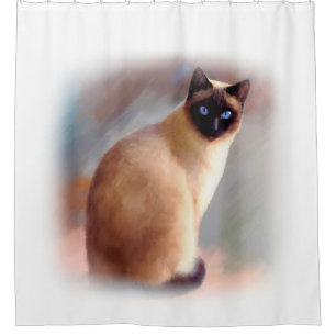 Cortina Para Chuveiro Gato 613 siamese